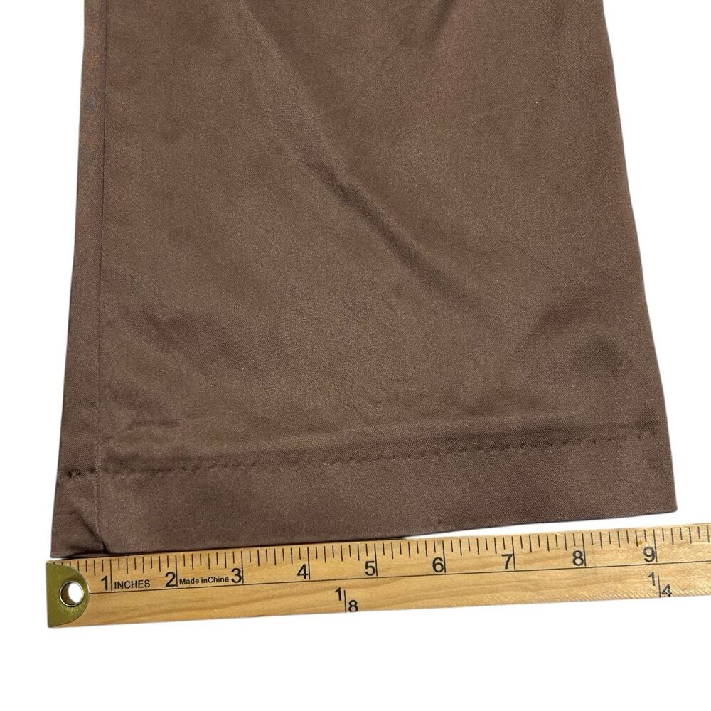 Vintage Cache Womens 6 Y2K Bronze Metallic Satin Brown Bootcut Pants Low Rise - Picture 14 of 14